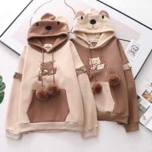 Sudadera Osito Kawaii para Mujer